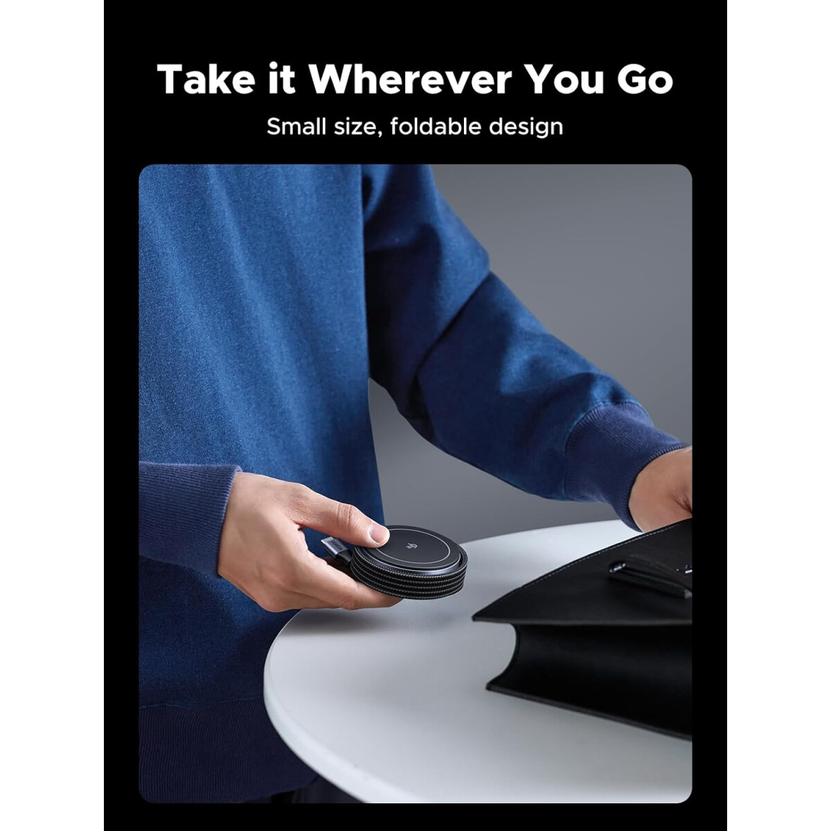 Беспроводное зарядное устройство UGREEN W703 Grey (55206) - фото 8