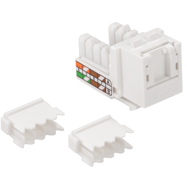 Вставка RJ-45 Lanmaster LAN-OK45U5E/90P-WH