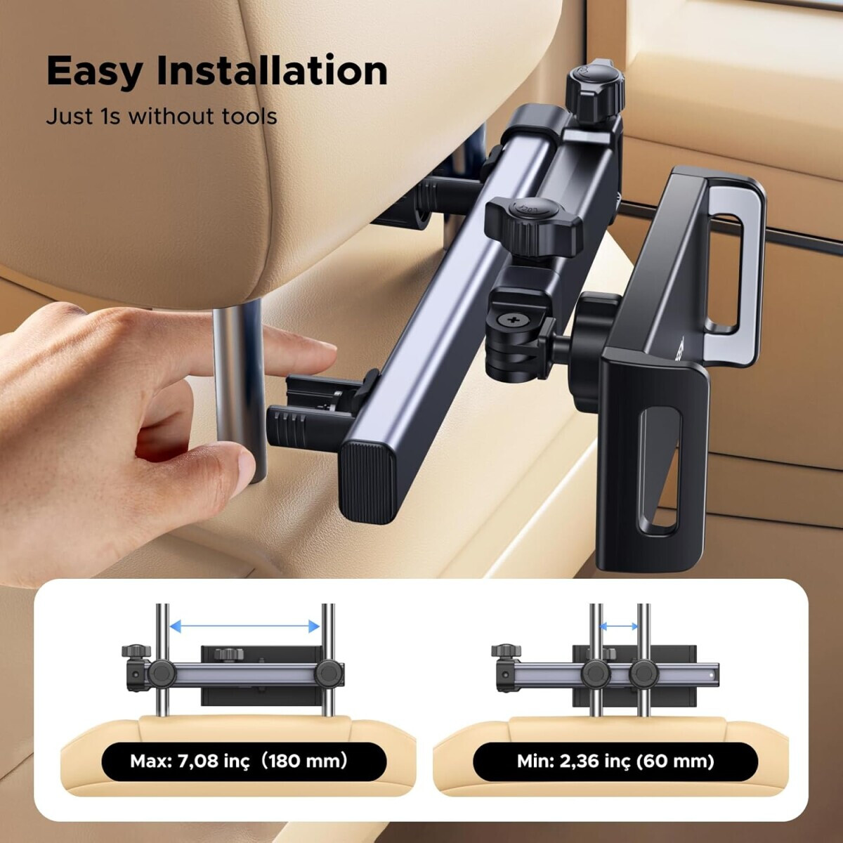 Автомобильный держатель UGREEN LP904 Black - 55443 - фото 4