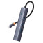 USB-концентратор Baseus Flite Series 4-Port HUB Space Grey - B0005280A813-00 - фото 3