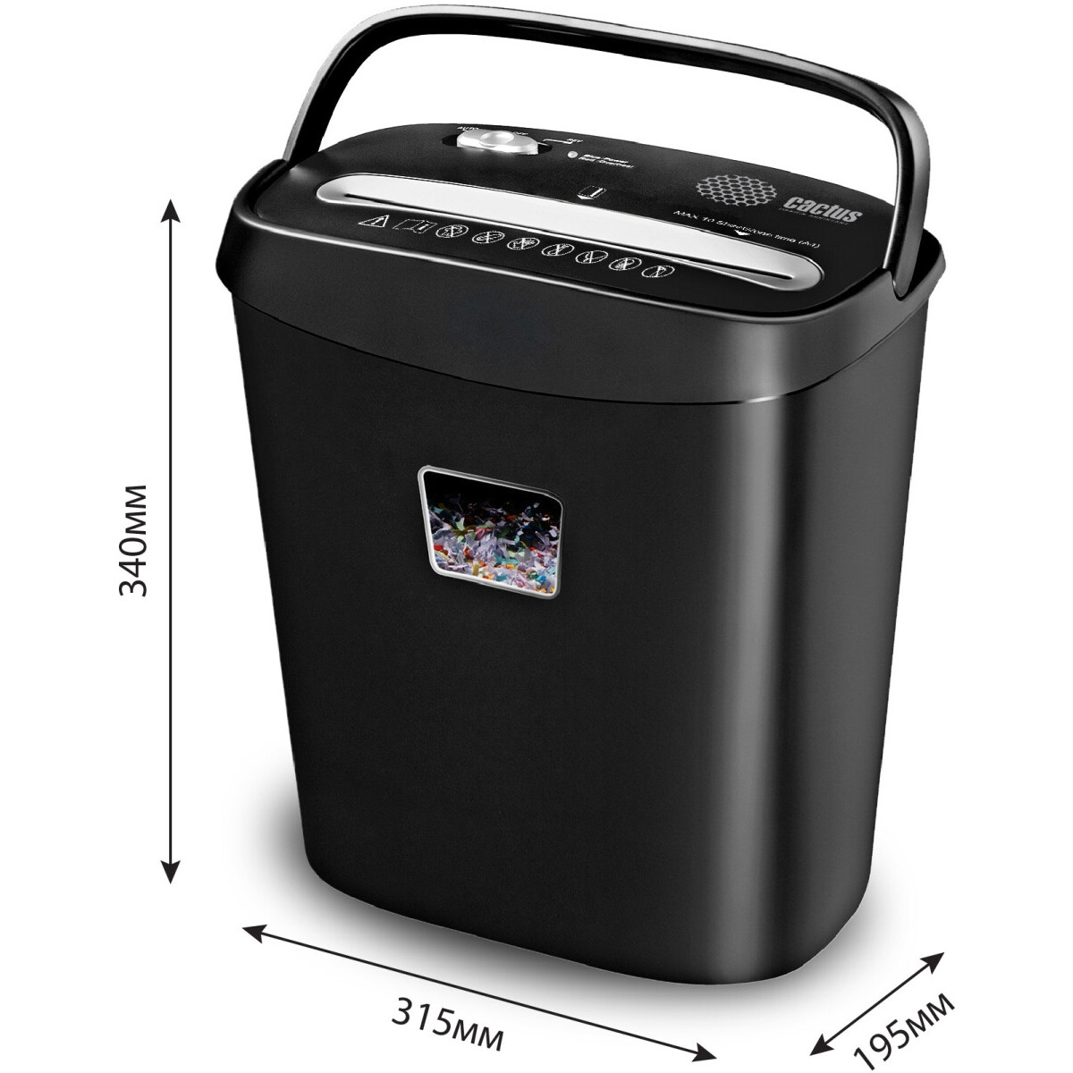 Уничтожитель бумаги (шредер) Cactus CS-SH-P4 - фото 4