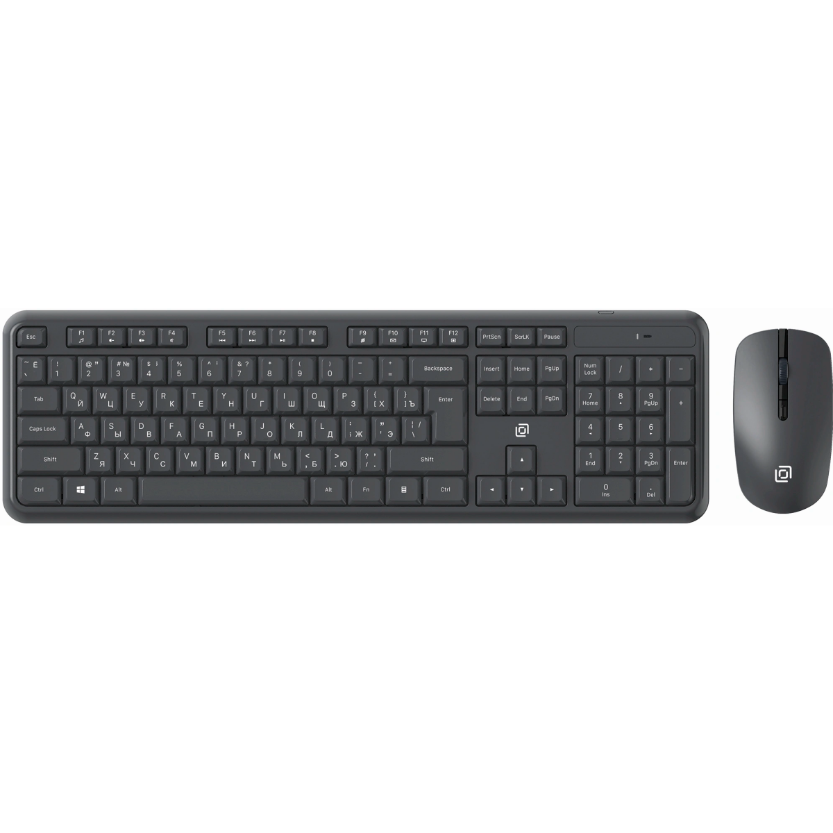 Клавиатура + мышь Oklick S277W Grey