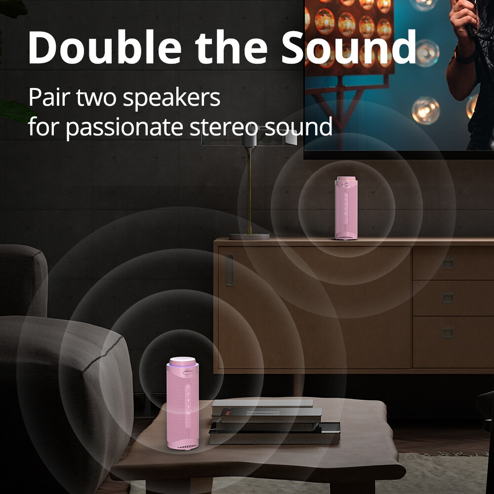 Портативная акустика Tronsmart T7 Pink - фото 10