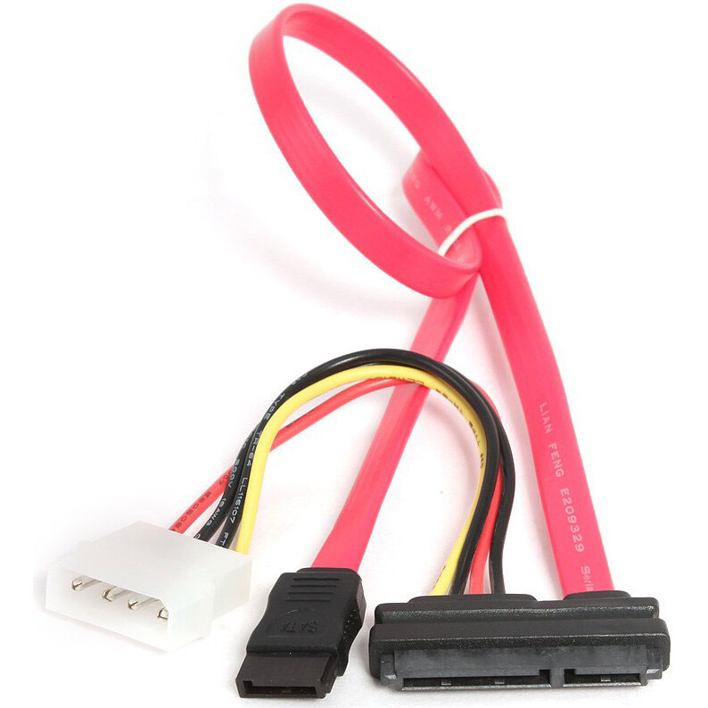Кабель SATA + Molex - SATA Slimline, Cablexpert CC-SATA-C1-N