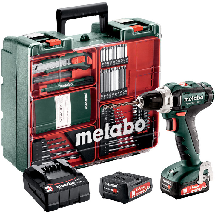 Дрель-шуруповёрт Metabo PowerMaxx BS 12 Set - 601036870