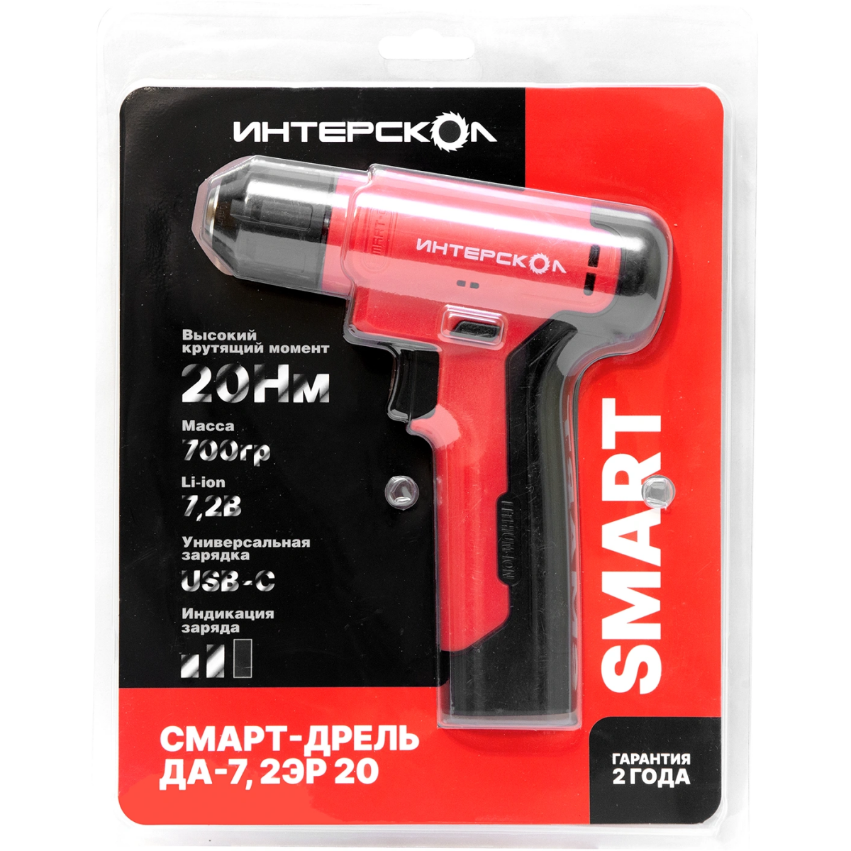 Дрель-шуруповёрт Интерскол ДА-7,2ЭР - 874.3.0.00 - фото 3