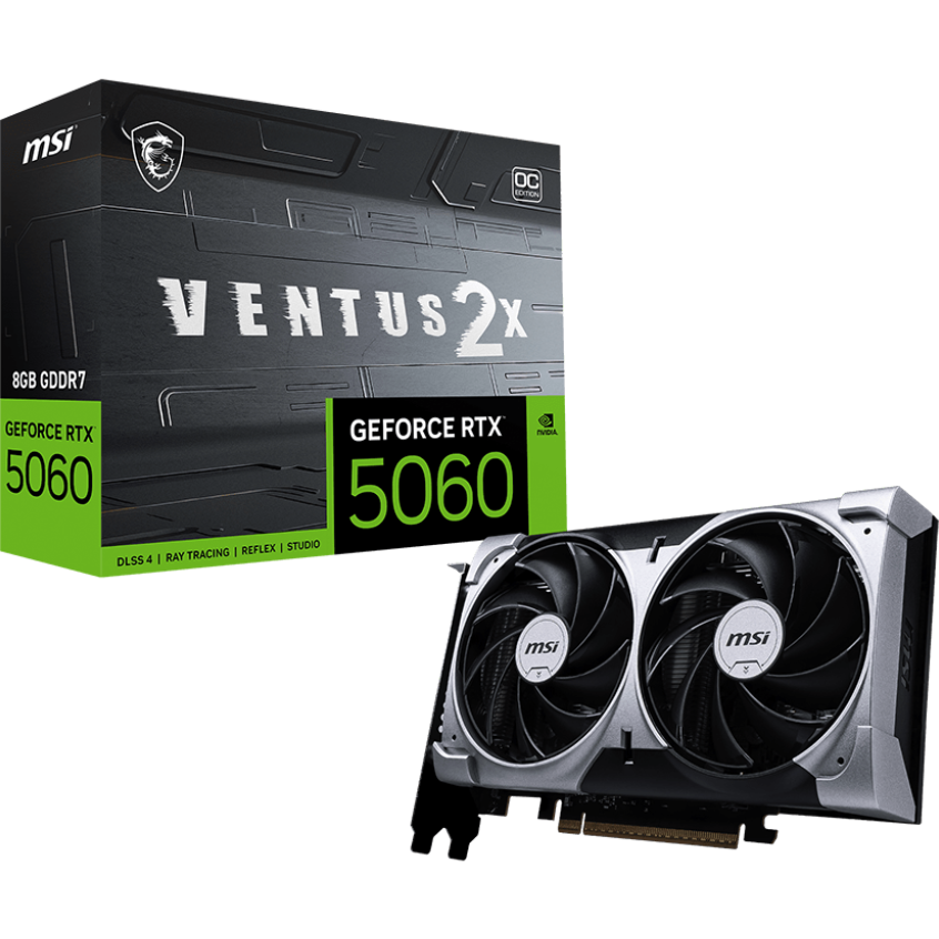 Видеокарта NVIDIA GeForce RTX 5060 MSI OC 8Gb (RTX 5060 8G VENTUS 2X OC) - фото 5