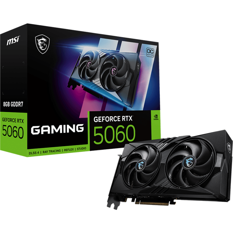 Видеокарта NVIDIA GeForce RTX 5060 MSI OC 8Gb (RTX 5060 8G GAMING OC) - фото 6