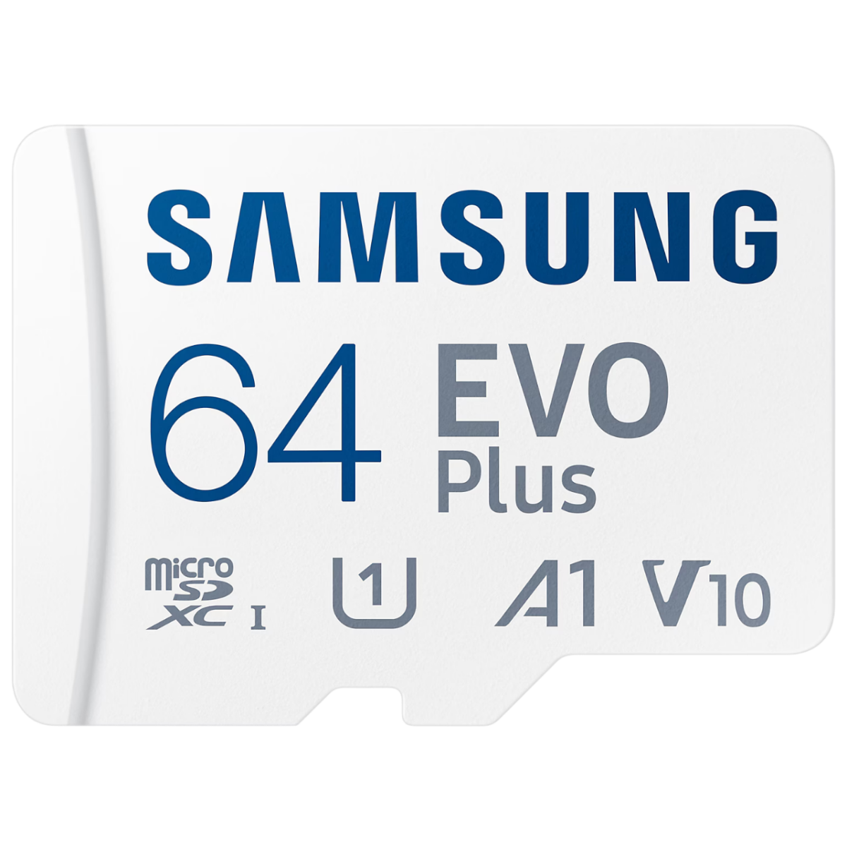 Карта памяти 64Gb MicroSD Samsung EVO Plus + SD адаптер (MB-MC64SA)