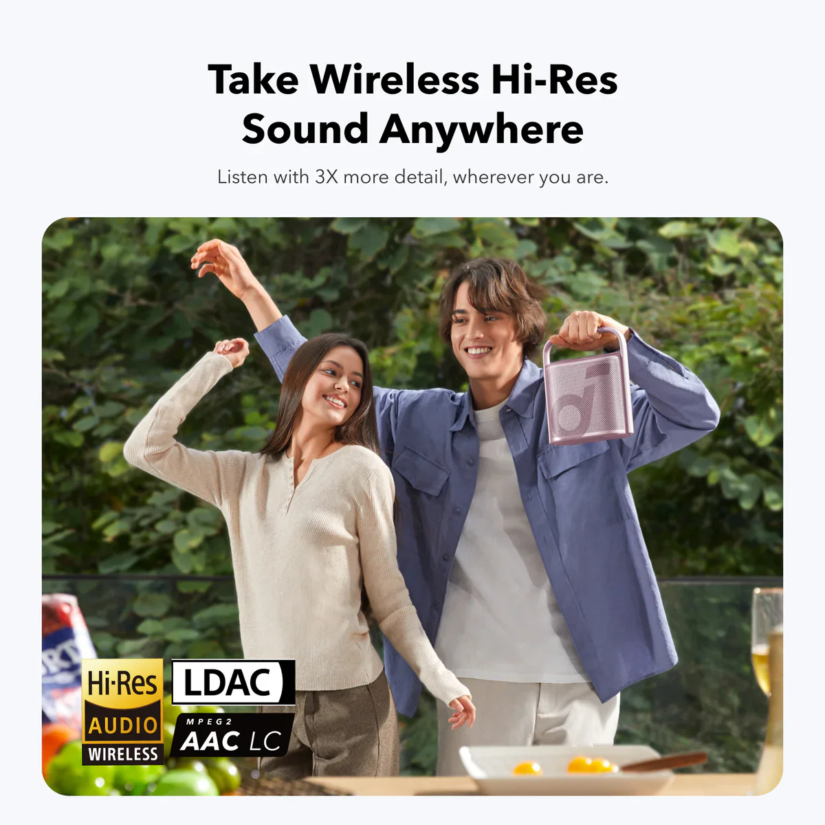 Портативная акустика Anker Soundcore Motion X500 Glitzy Blue - A3131031 - фото 3