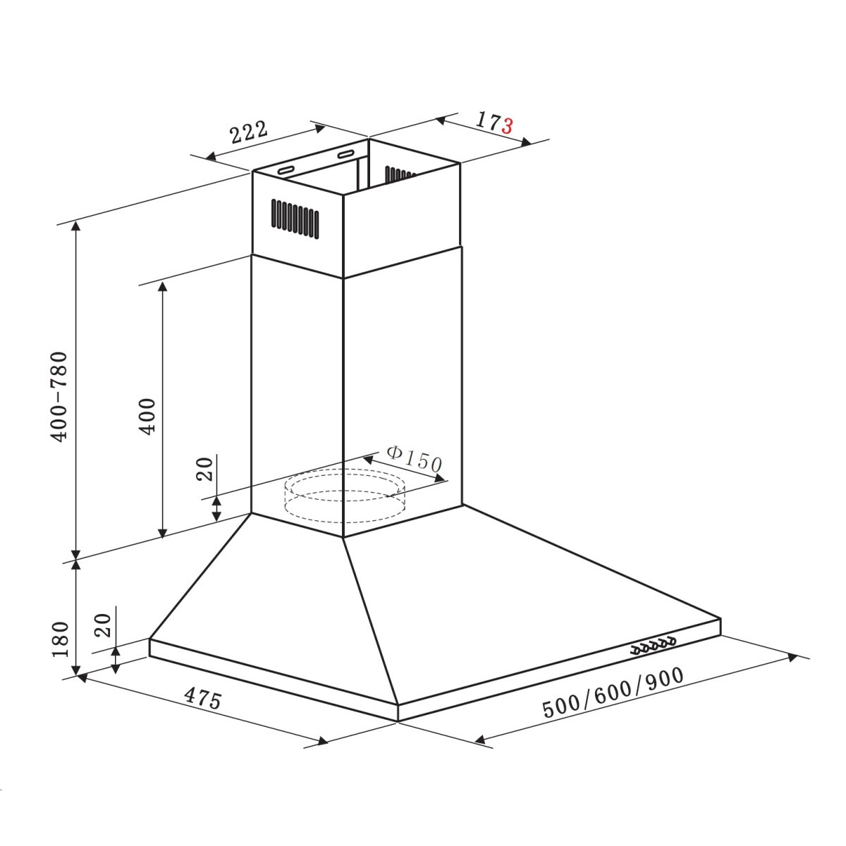Вытяжка Weissgauff Zosma 60 PB WH - 430901 - фото 6