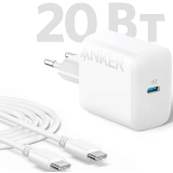 Сетевое зарядное устройство Anker 312 20W White (B2347) + USB-C Cable (B2347G21)