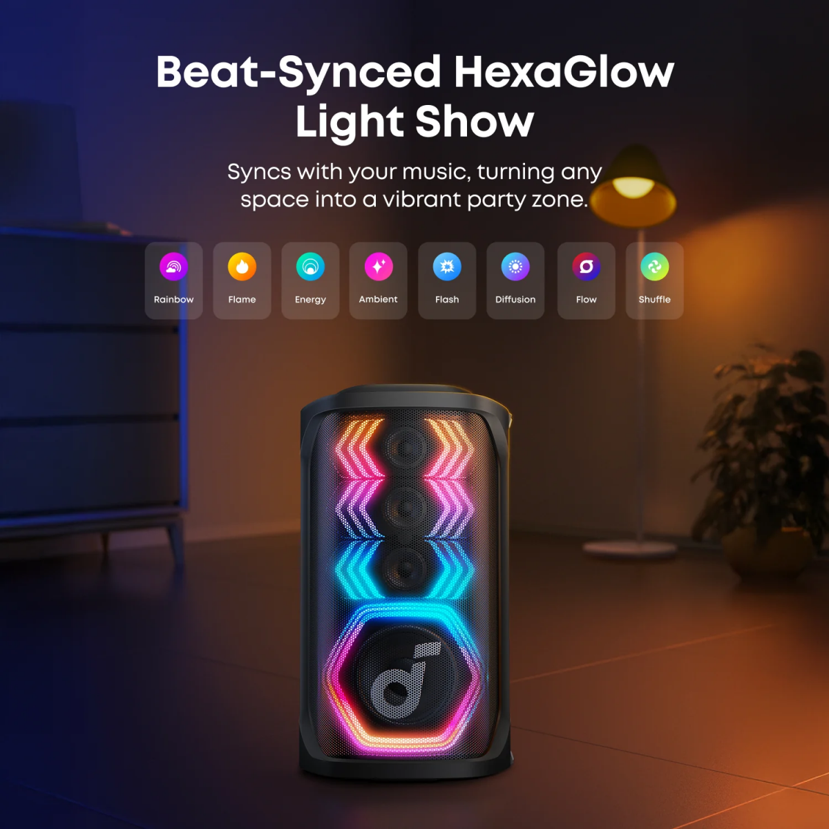 Портативная акустика Anker Soundcore Rave 3S Black - A31A3012 - фото 4