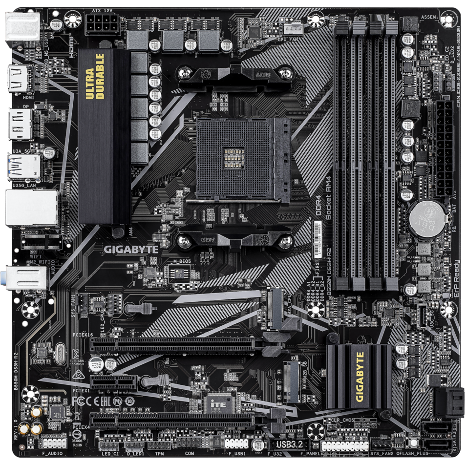 Материнская плата Gigabyte B550M DS3H R2