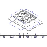 Газовая варочная панель Weissgauff HG 631 BGV (436782)