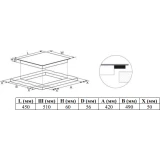 Индукционная варочная панель Weissgauff HI 430 WA Cross (433415)