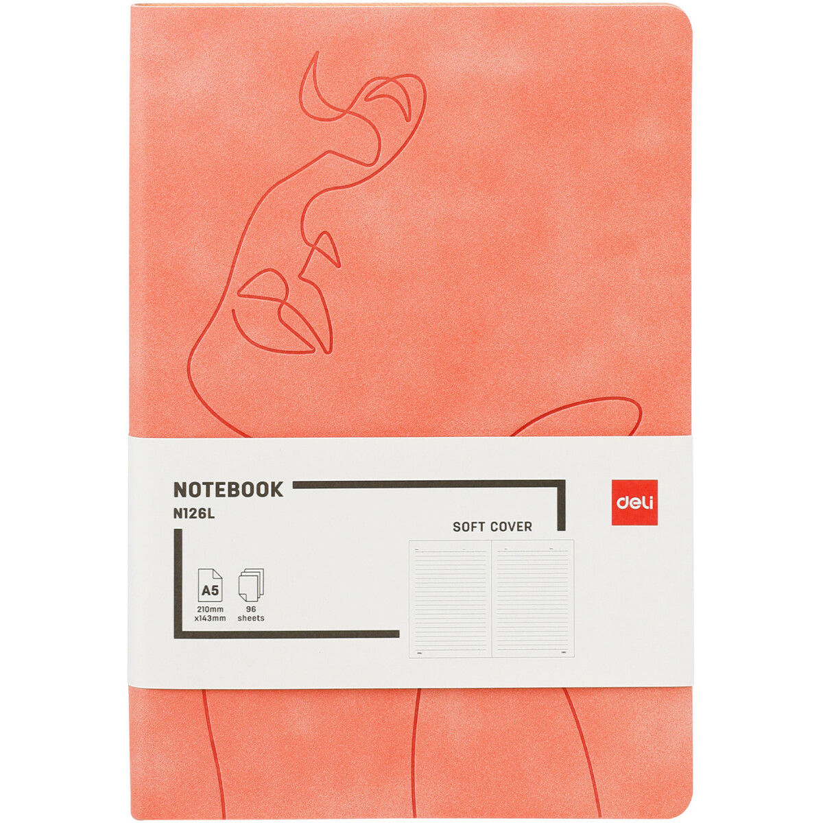Блокнот Deli EN126L Orange