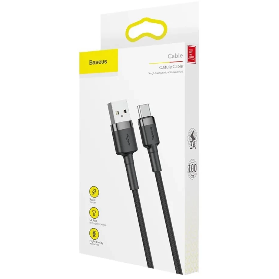 Кабель USB - USB Type-C, 1м, Baseus CATKLF-BG1 - фото 3
