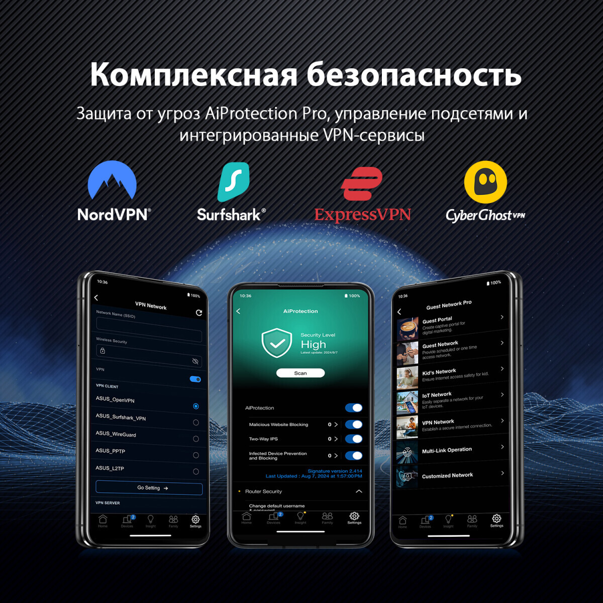 Wi-Fi маршрутизатор (роутер) ASUS RT-BE86U - RT-BE86U/90IG08W0-MO9A0V - фото 11