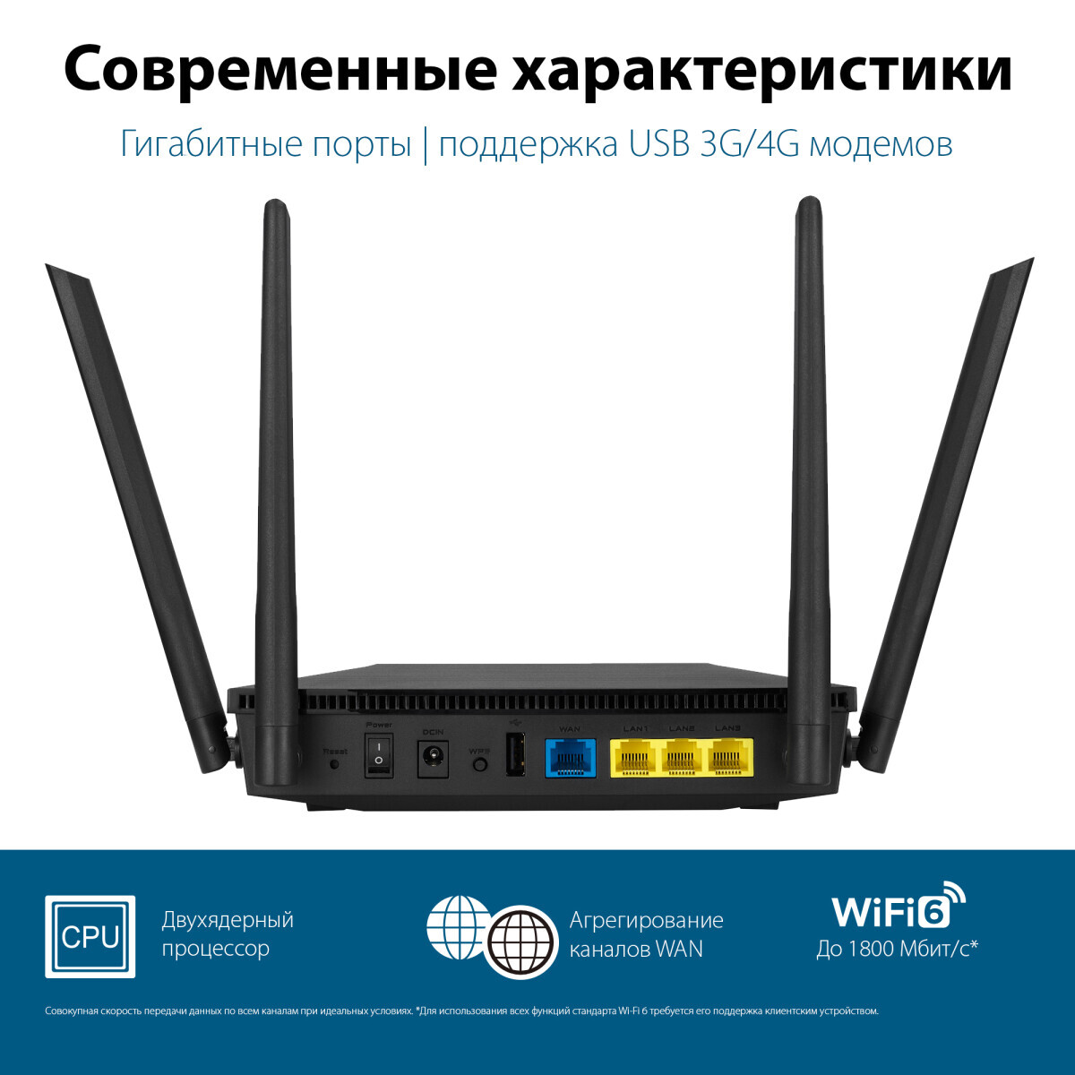 Wi-Fi маршрутизатор (роутер) ASUS RT-AX53U - фото 5