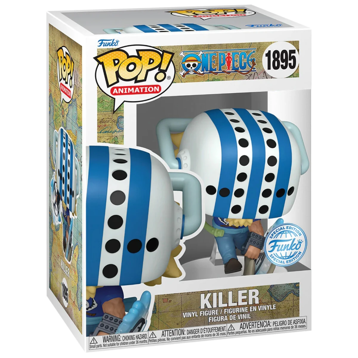 Фигурка Funko Pop! Animation One Piece Killer (Exc) (1895) - 84907 - фото 2
