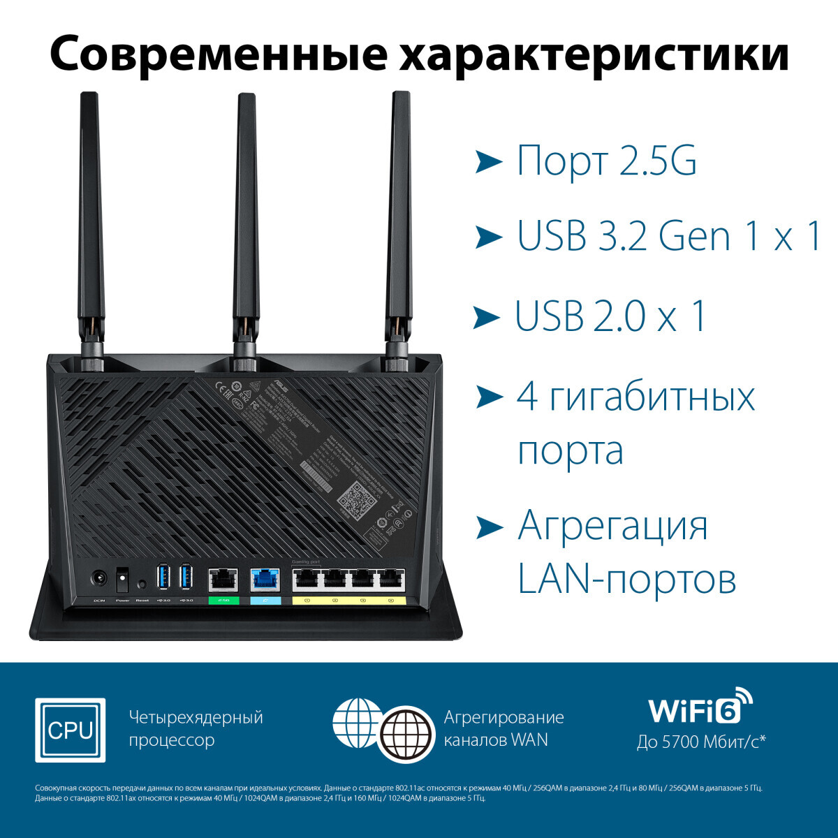 Wi-Fi маршрутизатор (роутер) ASUS RT-AX86U Pro - фото 8