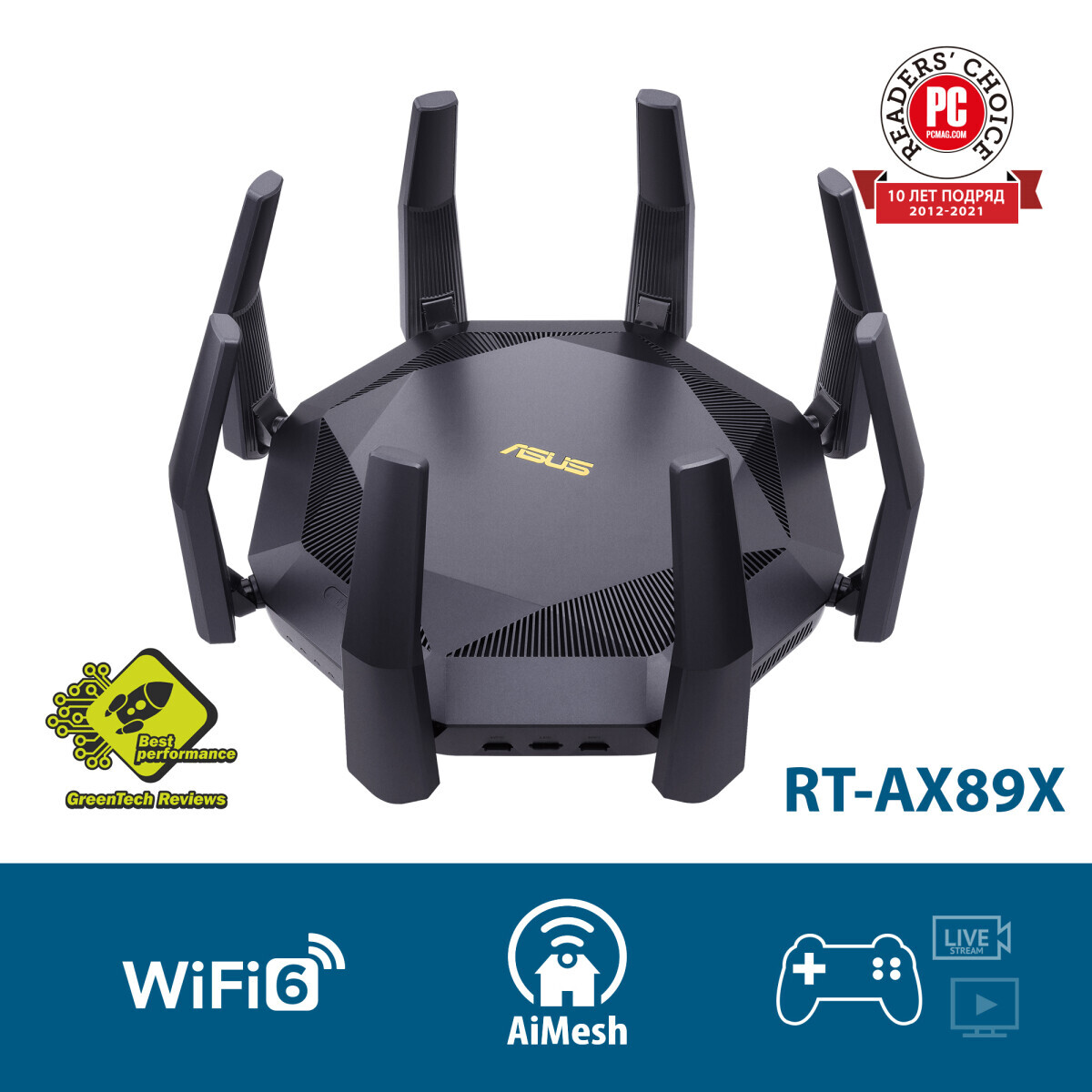 Wi-Fi маршрутизатор (роутер) ASUS RT-AX89X - фото 7