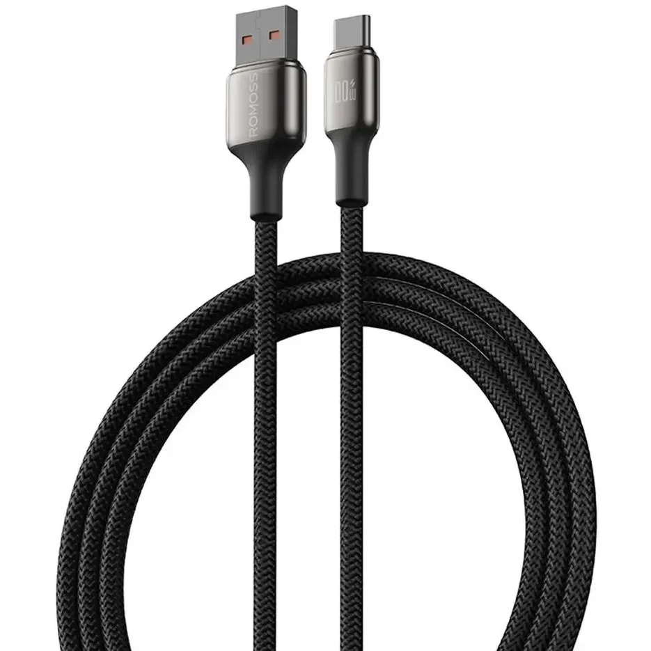 Кабель USB - USB Type-C, 2м, Romoss CB303A Black - 1746962