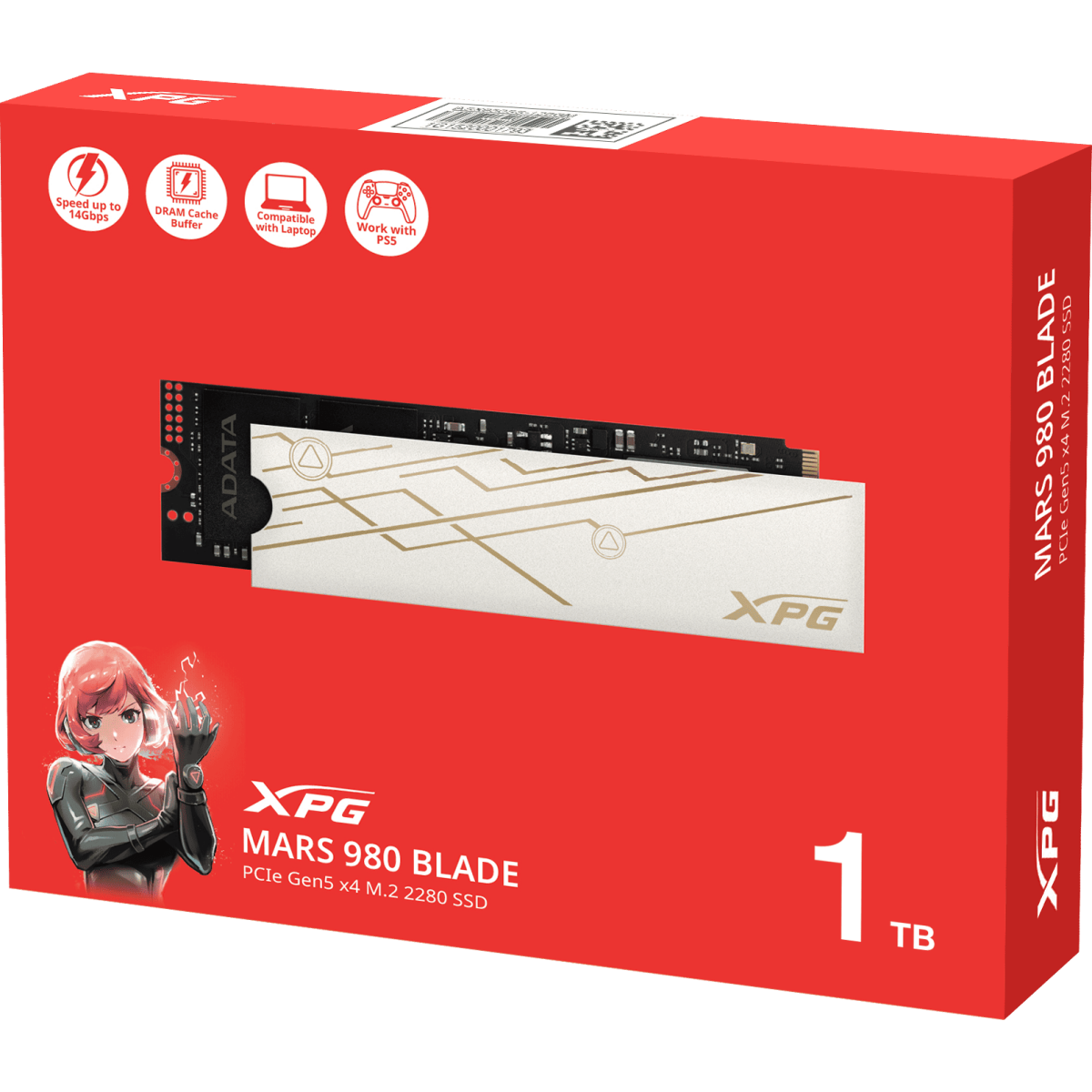 Накопитель SSD 1Tb ADATA XPG MARS 980 BLADE (SMAR-980B-1TCS) - фото 6