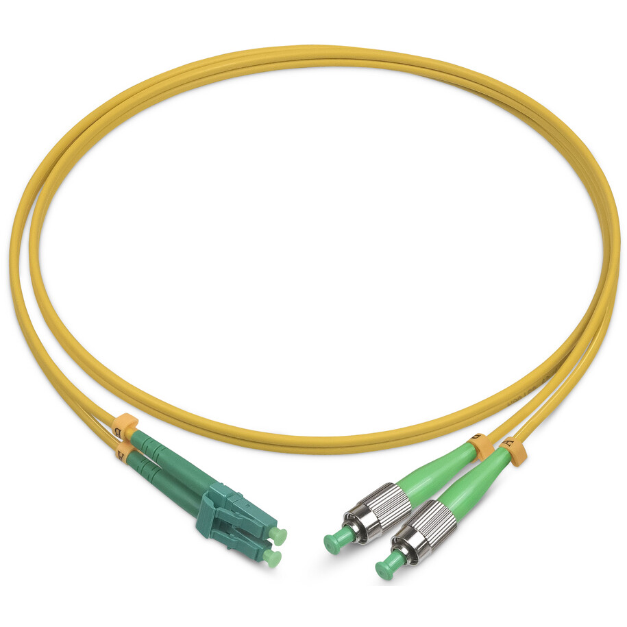 Патч-корд Cabeus FOP(d)-9-FC/APC-LC/APC-3m, 3м