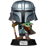 Фигурка Funko POP! Star Wars Mandalorian with Grogu (Impressions) (85188)