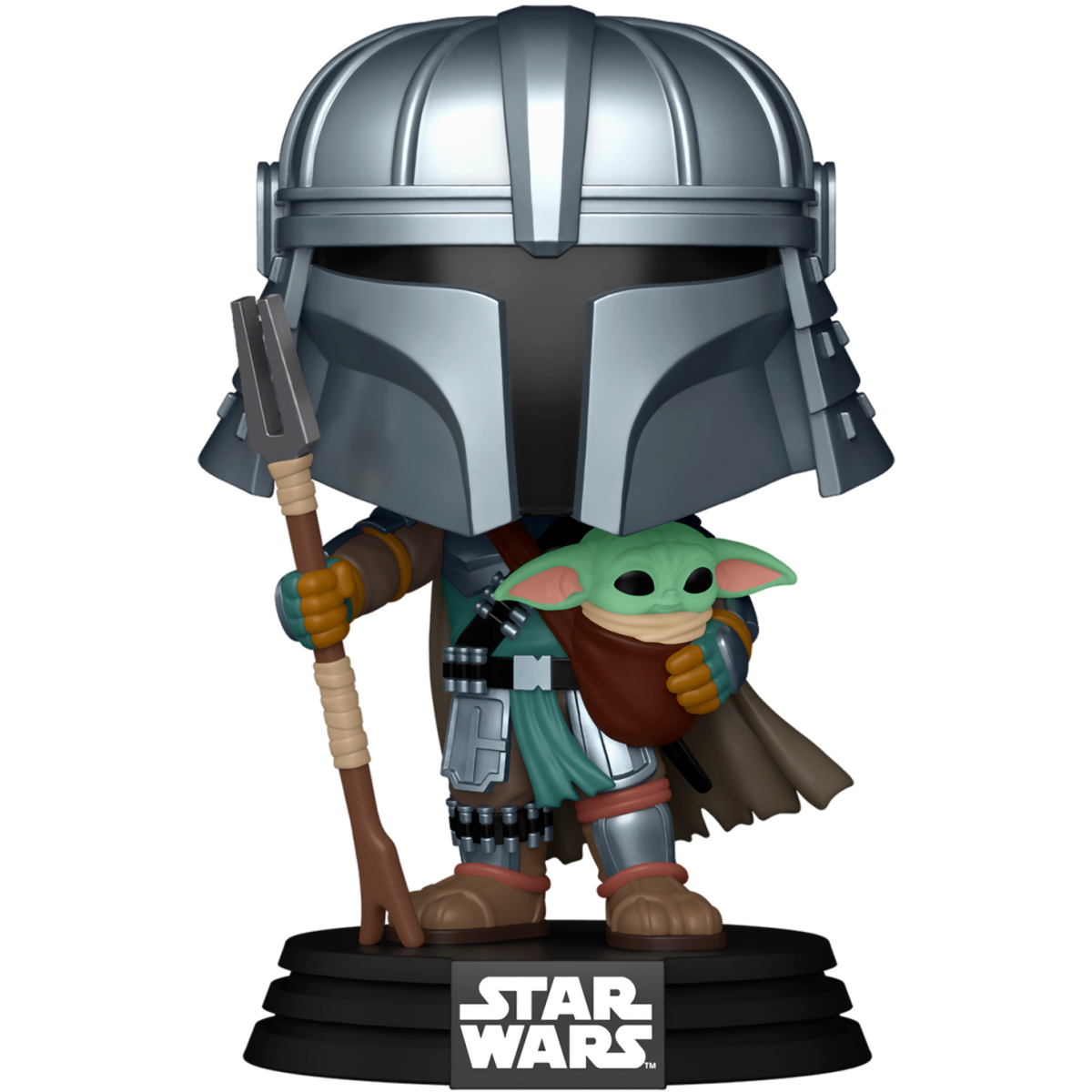 Фигурка Funko POP! Star Wars Mandalorian with Grogu (Impressions) - 85188
