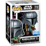 Фигурка Funko POP! Star Wars Mandalorian with Grogu (Impressions) (85188)