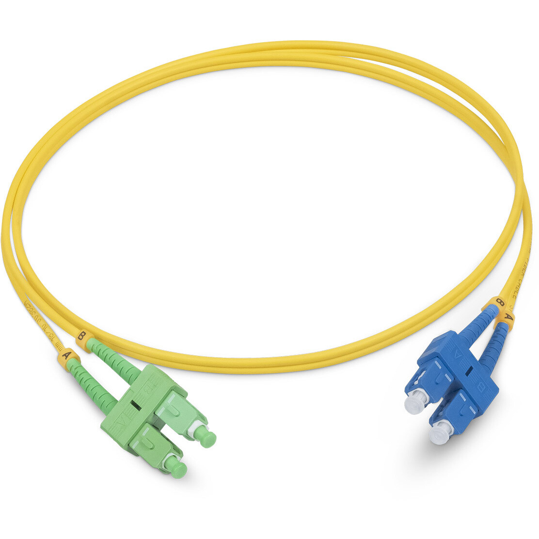 Патч-корд Cabeus FOP(d)-9-SC/APC-SC/UPC-2m, 2м