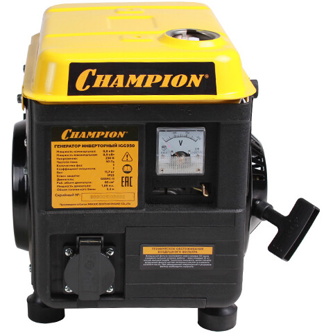 Генератор CHAMPION IGG950 - фото 4