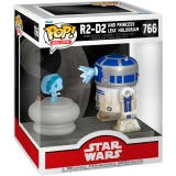 Фигурка Funko POP! Star Wars Deluxe R2-D2 and Princess Leia Hologram (83799)