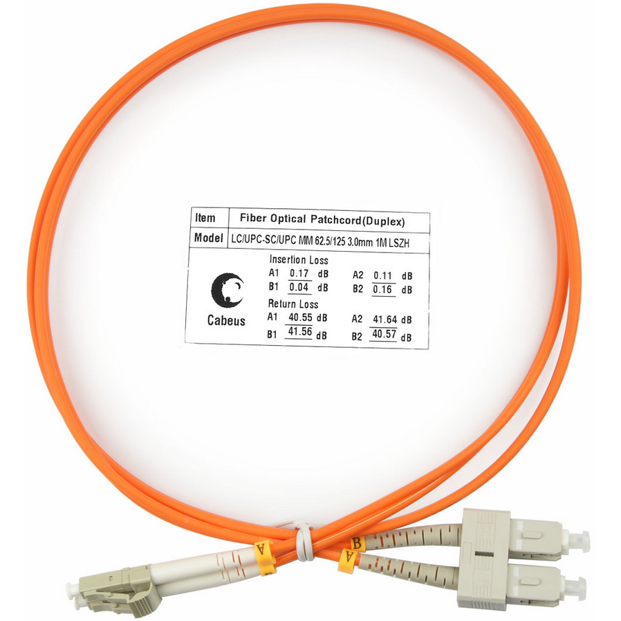 Патч-корд Cabeus FOP-62-LC-SC-1m, 1м