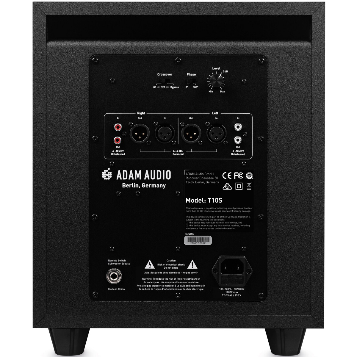 Сабвуфер ADAM Audio T10S - 14104900 - фото 4
