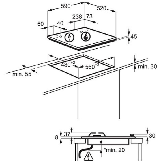 Газовая варочная панель Electrolux KGG64362S - фото 5