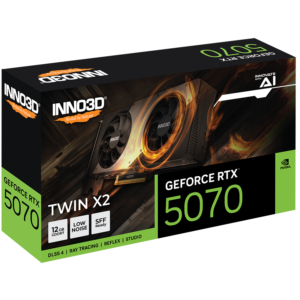 Видеокарта NVIDIA GeForce RTX 5070 INNO3D TWIN X2 12GB (N50702-12D7-195064N) - фото 5