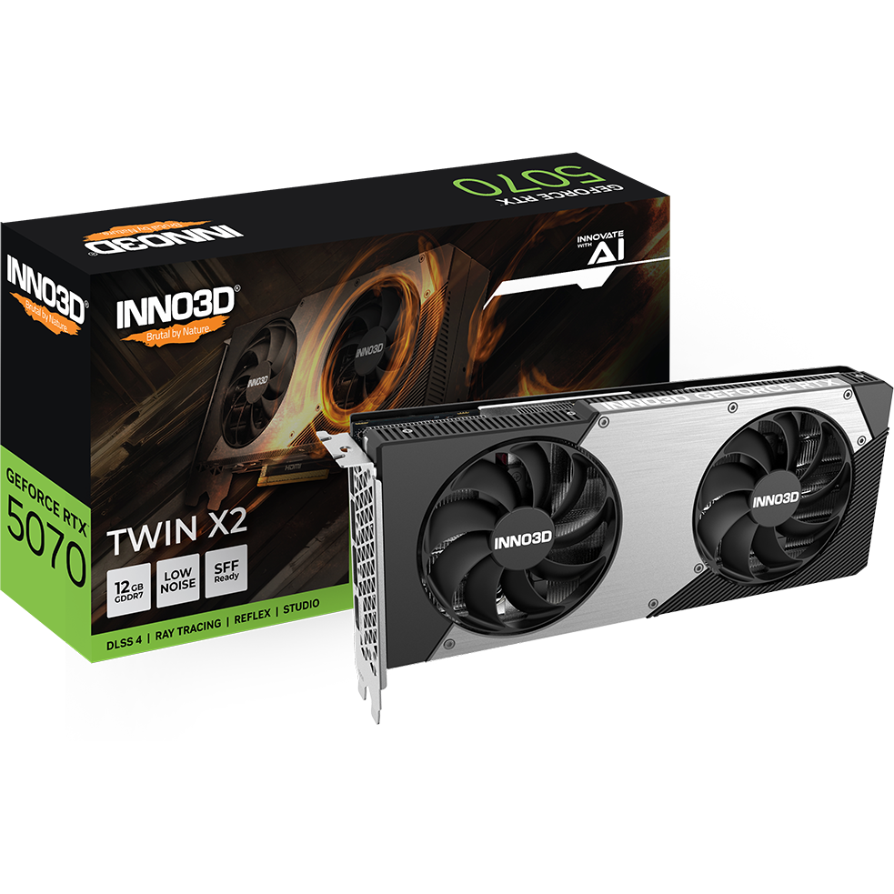 Видеокарта NVIDIA GeForce RTX 5070 INNO3D TWIN X2 12GB (N50702-12D7-195064N) - фото 6