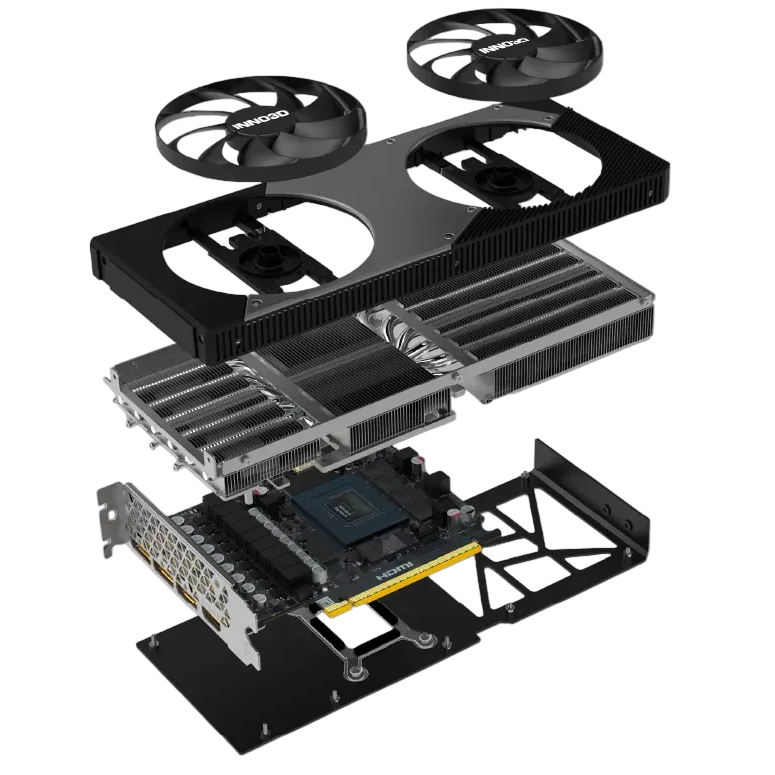 Видеокарта NVIDIA GeForce RTX 5070 INNO3D TWIN X2 12GB (N50702-12D7-195064N) - фото 4