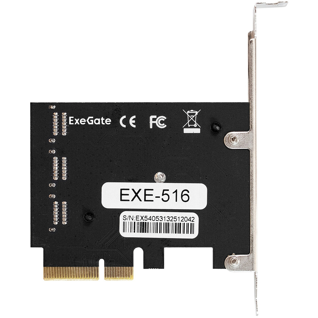 Контроллер SATA ExeGate EXE-516 PCI-E 2.0 x4 - EX296207RUS PCI-E 2.0 x4 - фото 3