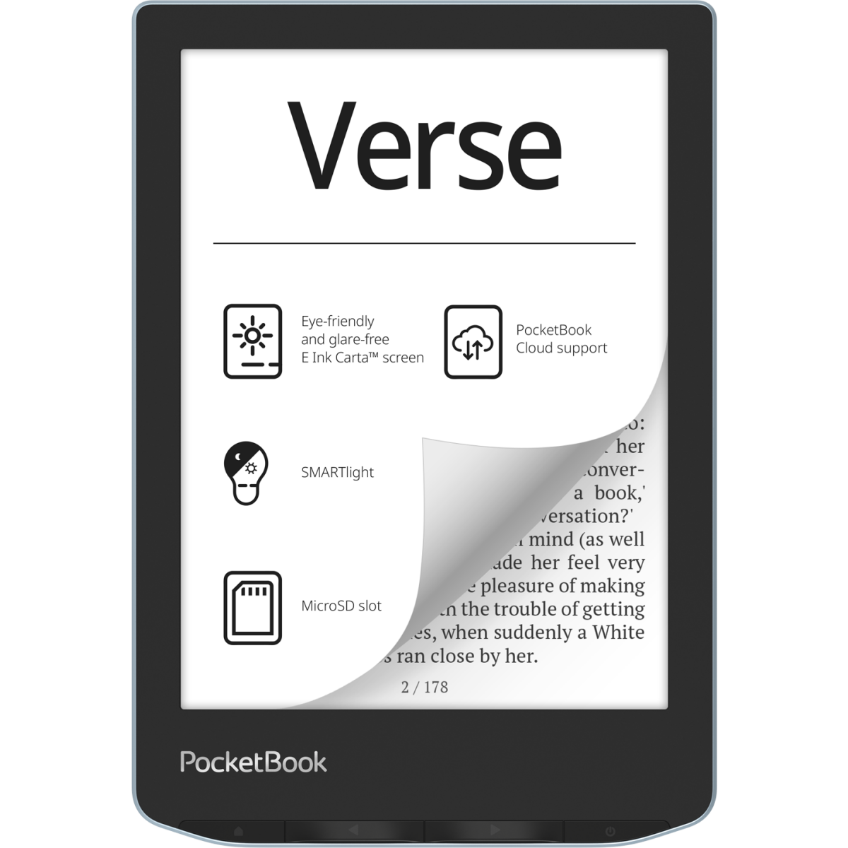 Электронная книга PocketBook 629 Verse Bright Blue CIS - PB629-2-CIS