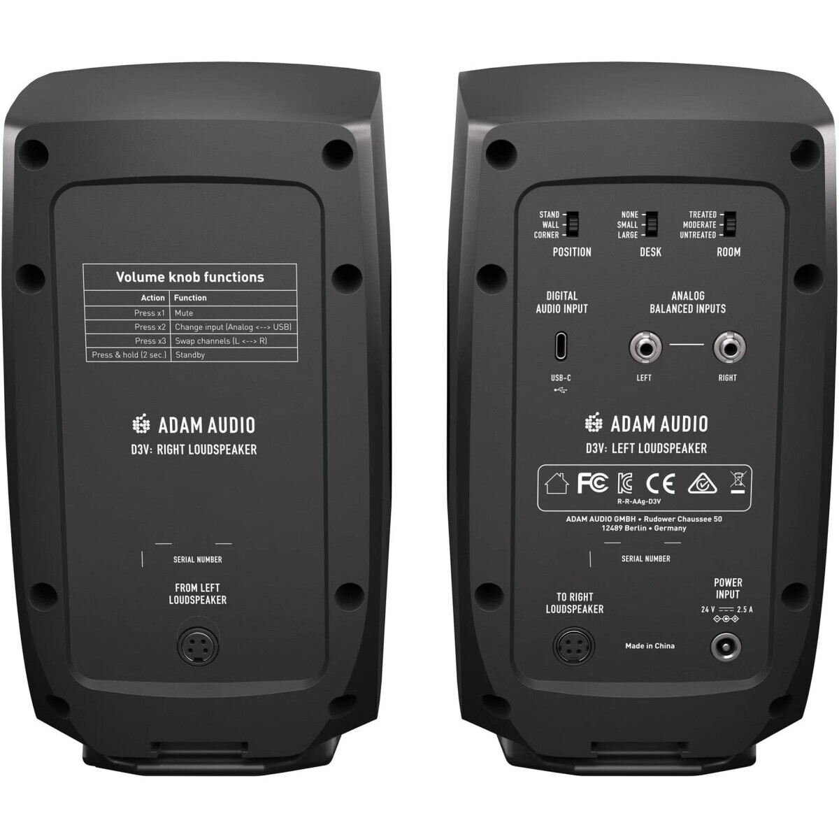 Акустическая система ADAM Audio D3V Black - фото 3