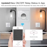 Умная розетка MOES Wi-Fi Smart Plug (WK-EU16M-WH-MS)