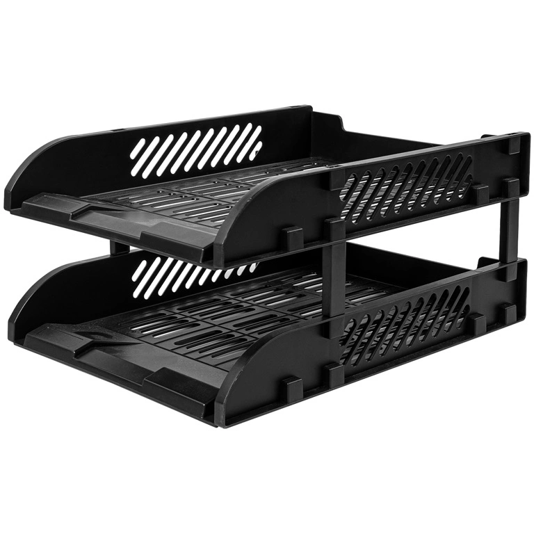 Лоток для бумаг Deli E9212 Black