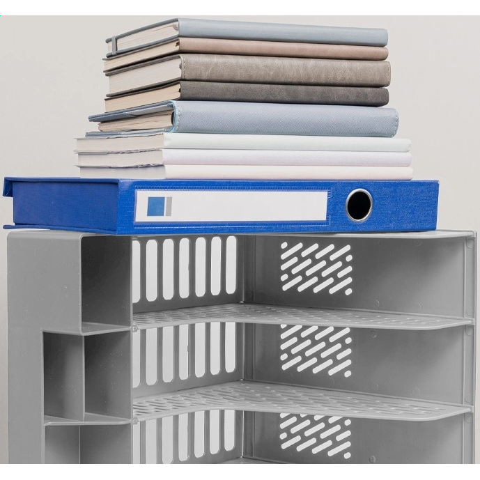 Лоток для бумаг Deli E9849 Grey - E9849 GREY - фото 3