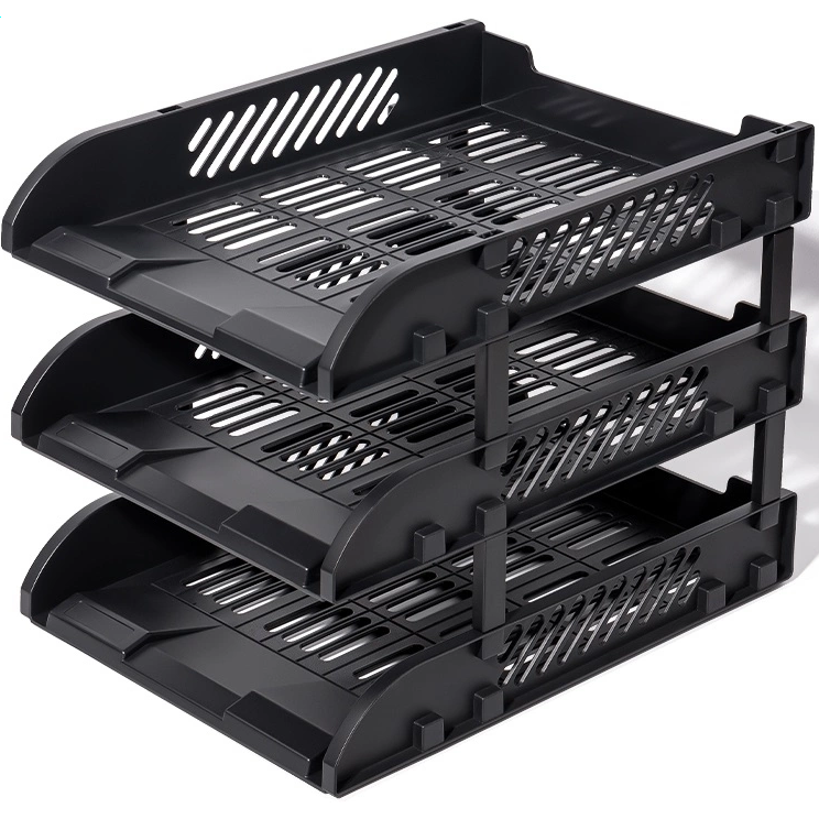 Лоток для бумаг Deli E9213 Black