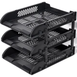 Лоток для бумаг Deli E9213 Black (E9213 BLACK)